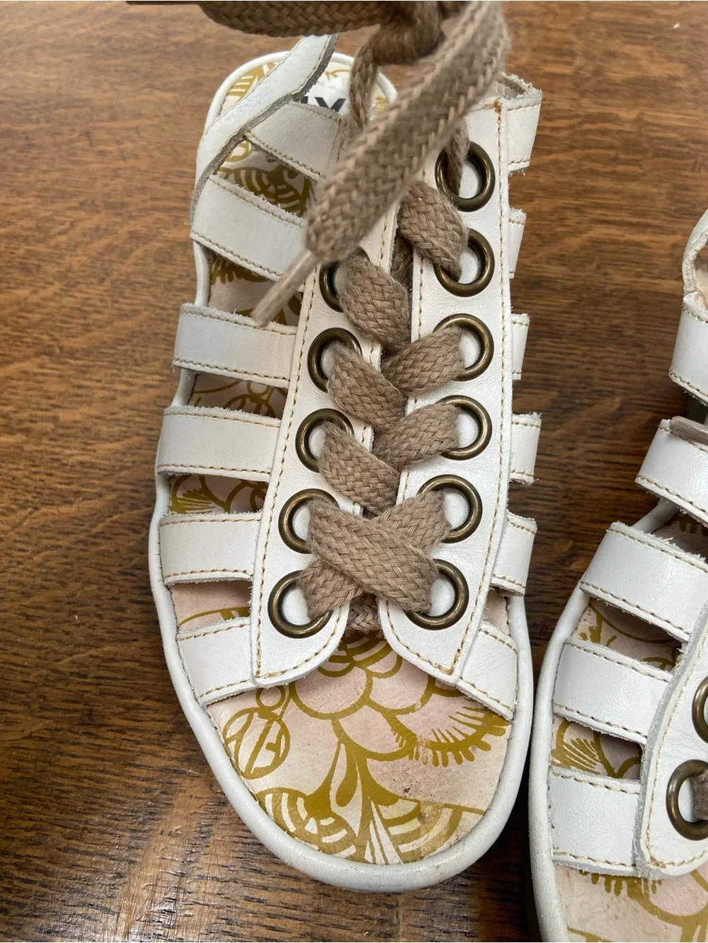 FLY LONDON LEATHER WEDGE MODERN LACE UP WOMENS 37 6 6.5 EDGY SNEAKER HEELS